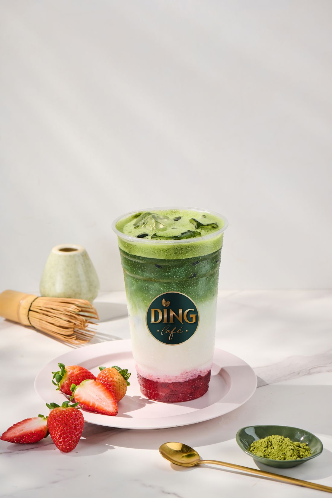 Strawberry Matcha Latte