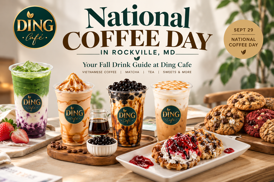 National Coffee Day in Rockville, MD: Hot or Iced? Your Fall Drink Guide at Ding Cafe