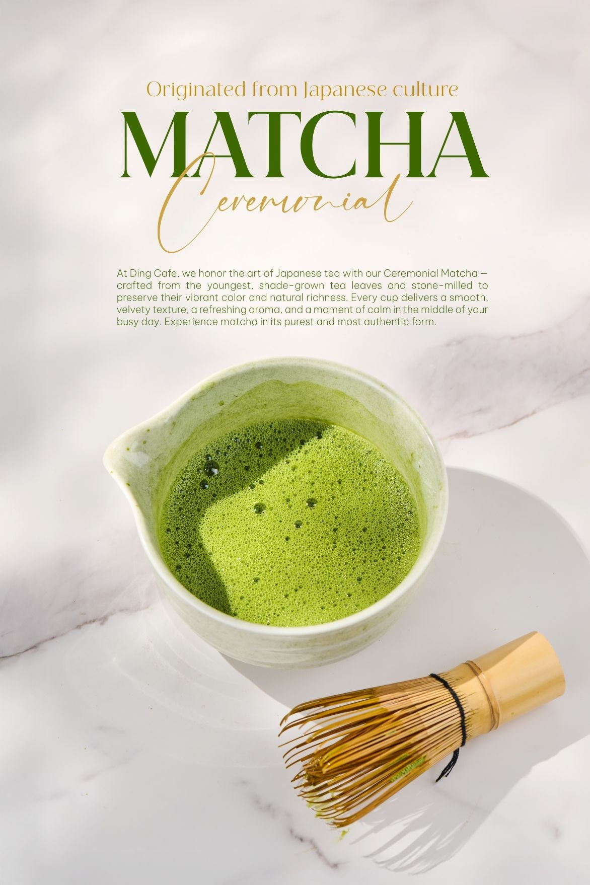 Ceremonial Matcha and Matcha Lattes in Rockville - Ding Cafe
