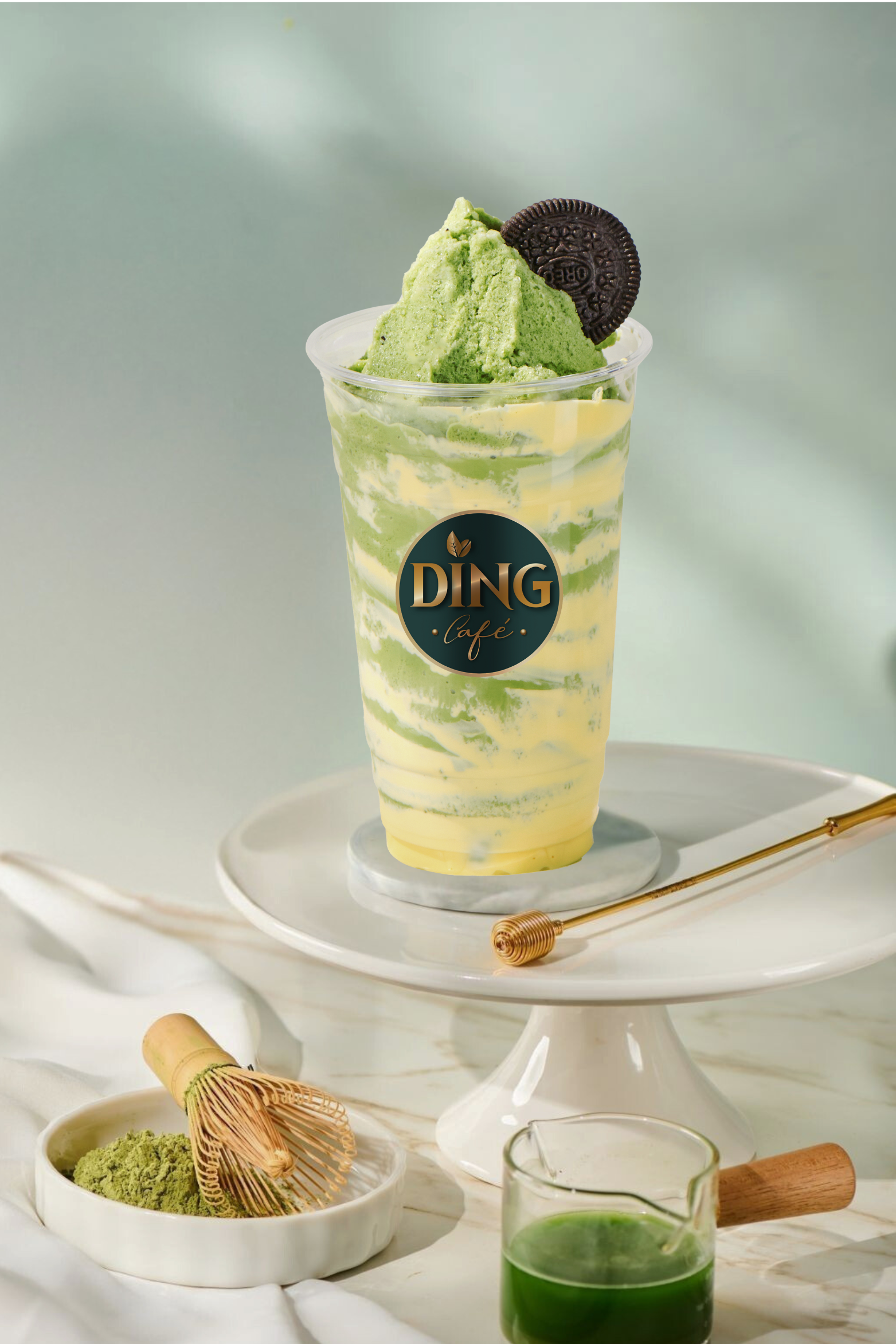 Oreo Brulee Matcha - Cookies & Cream Matcha | Ding Cafe